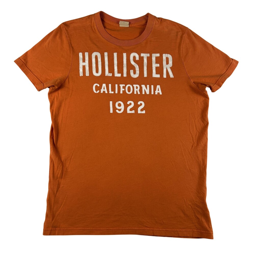Vtg Hollister Shirt Mens Medium California 1922 Graphic Logo Crewneck Slim Y2K